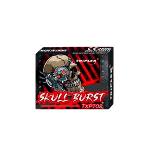 TXO708 SKULL BURST FIRECRACKERS PIRATES PYROMANIAX
