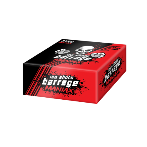 MNX501 BARRAGE MANIAX GATLING FIREWORKS PYROMANIAX