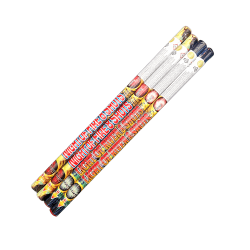 TXC863 TRIPLEX PYROMANIAX ROMAN CANDLES FIREWORKS
