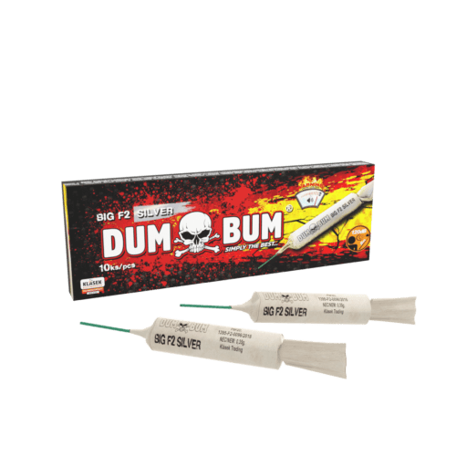 PSF2D DUM BUM BIG F2 SILVER FIRECRACKERS BANGERS PYROMANIAX