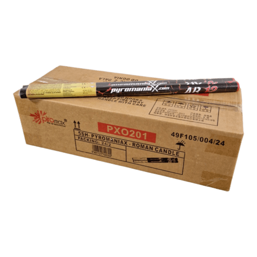 PXO201 AC13AB12 ROMAN CANDLES FULL BOX PYROMANIAX
