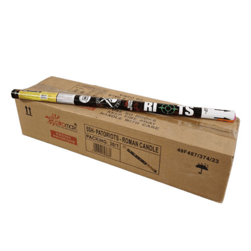 PXO205 RIOTS ROMAN CANDLES FULL BOX PYROMANIAX