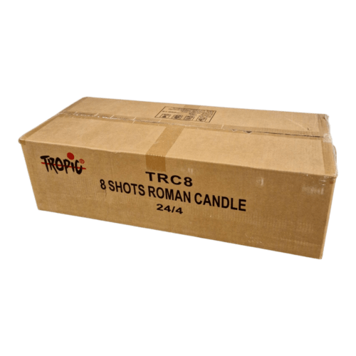 TRC8 ROMAN CANDLES FULL BOX PYROMANIAX