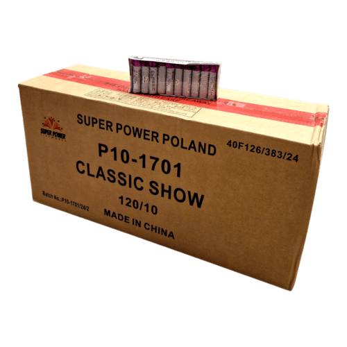 P10 1701 CLASSIC SHOW FIRECRACKERS BANGERS FULL BOX PYROMANIAX