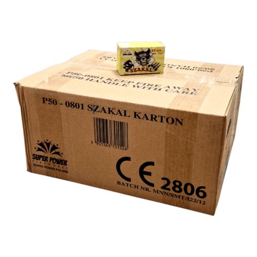 P50 0801 SZAKAL BANGERS FIRECRACKERS FULL BOX PYROMANIAX