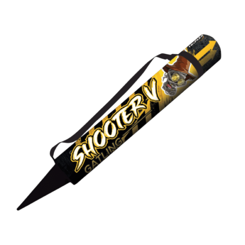 TXC995 GATLING SHOOTER ROMAN CANDLES FIREWORKS PYROMANIAX