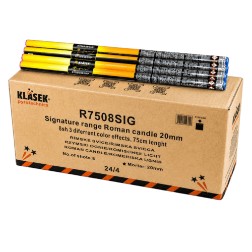 R7508SIG ROMAN CANDLES FULL BOX' KLASEK PYROMANIAX