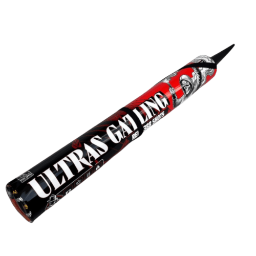 ULTRAS-GATLING-RED-388-STRZALOW-10-MM-PC2G2R-PYROCARTEL-PYROMANIAX ROMAN CANDLES