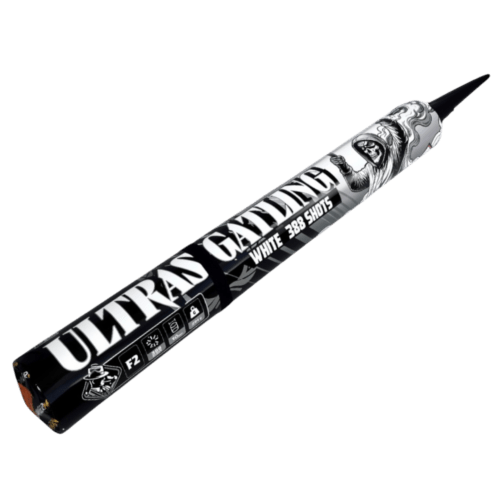 ULTRAS-GATLING-WHITE-388-STRZALOW-10-MM-PC2G2W-PYROCARTEL-PYROMANIAX ROMAN CANDLES